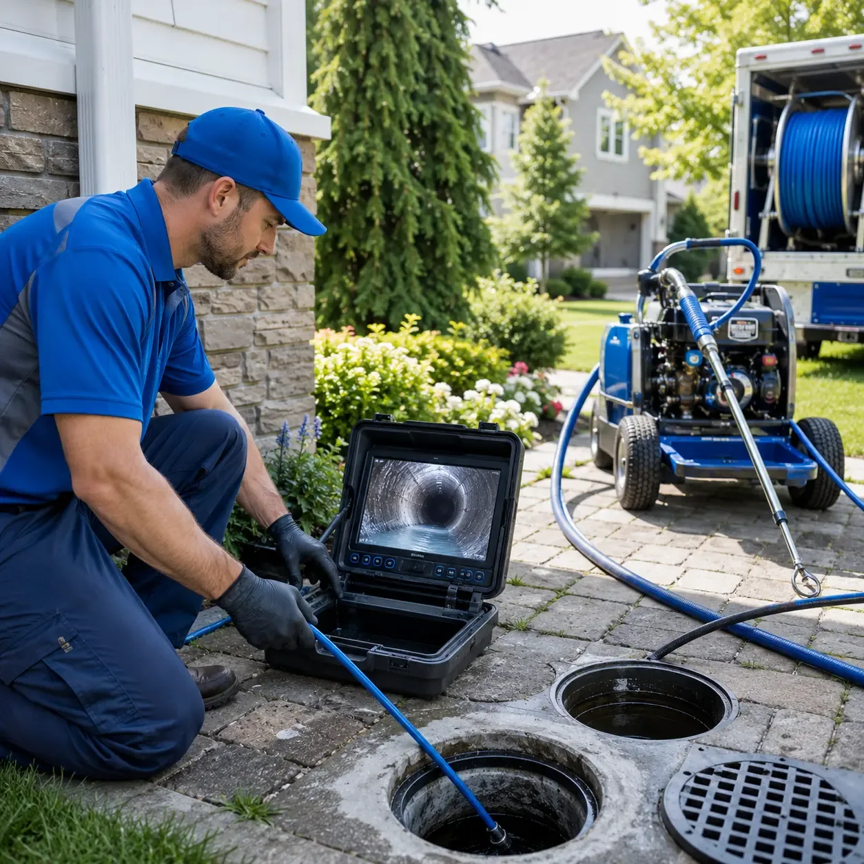 Outdoor drain cleaning professionals serving Colliersville, NY